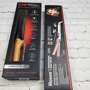 Two set hair curling iron